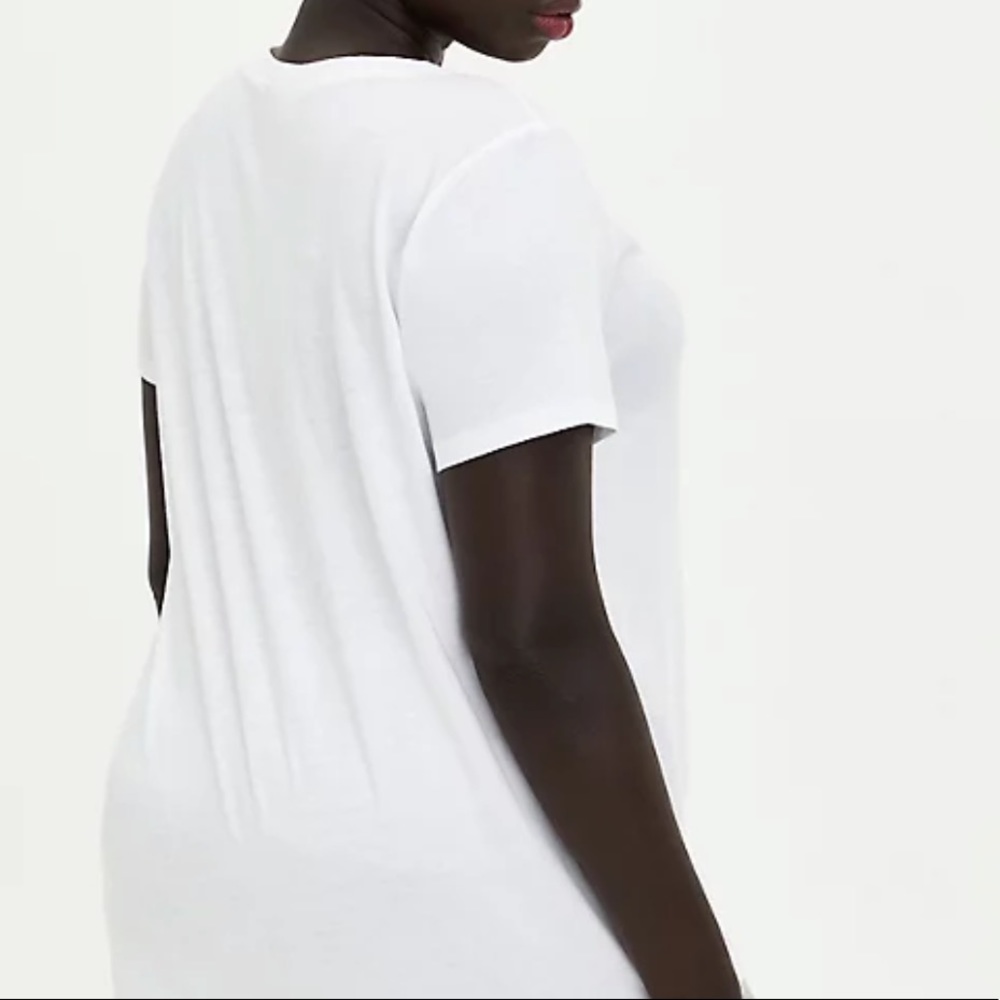 White Embroidered Tee - Picture 7 of 8